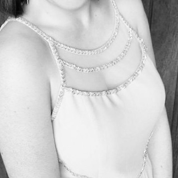 🔥Light Blue Chiffon Formal Dress - Picture 8 of 8